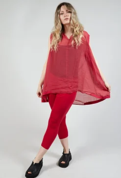 Lightweight Vest Top in Chili