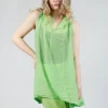 Lightweight Vest Top in Lime