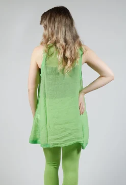 Lightweight Vest Top in Lime