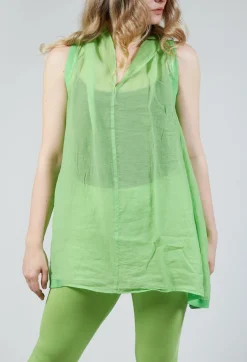 Lightweight Vest Top in Lime