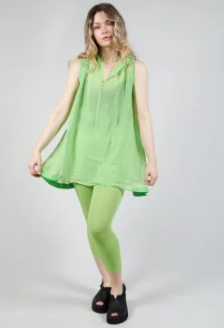 Lightweight Vest Top in Lime