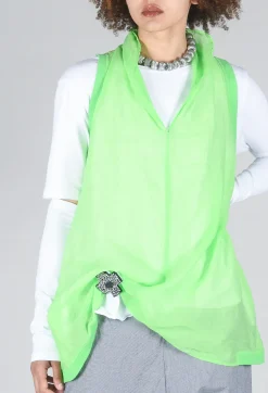 Lightweight Vest Top in Lime