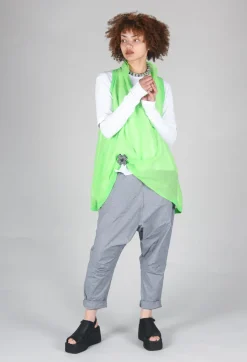 Lightweight Vest Top in Lime