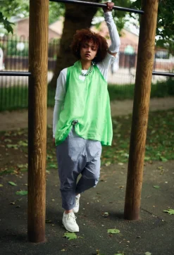 Lightweight Vest Top in Lime