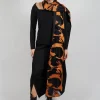 Limb Scarf in Orange and Black