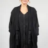 Linen Blend Lightweight Jacket in Nero