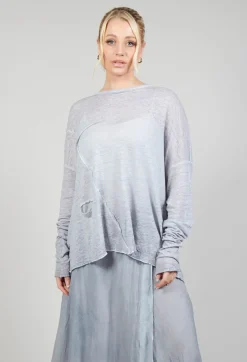 Linen Comfort Top in Original Grey