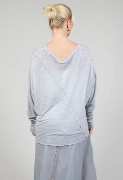 Linen Comfort Top in Original Grey