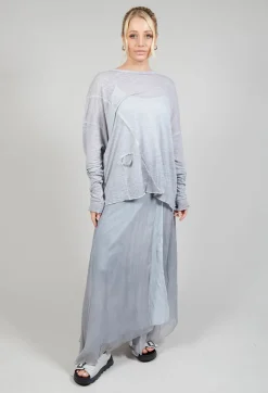 Linen Comfort Top in Original Grey