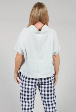Linen Diva Top in Greige