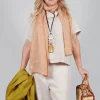 Linen Diva Top in Rattan