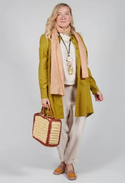 Linen Diva Top in Rattan