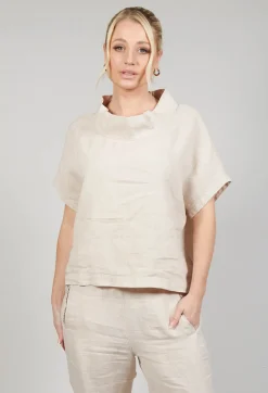 Linen Diva Top in Rattan