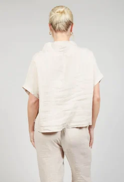 Linen Diva Top in Rattan