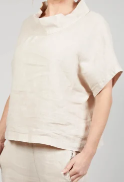 Linen Diva Top in Rattan