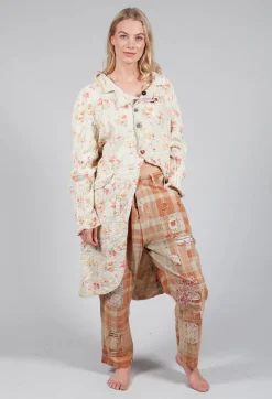 Linen Floral Contessa Jacket in Circus Rose