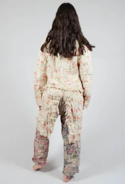 Linen Floral Contessa Jacket in Circus Rose