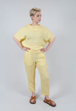 Linen Geisha Pants in Sunlight