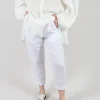 Linen Geisha Pants in White