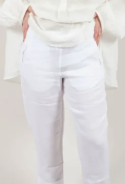 Linen Geisha Pants in White