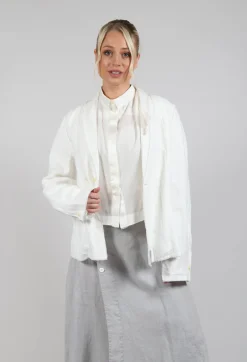 Linen Jacket in Original Cream