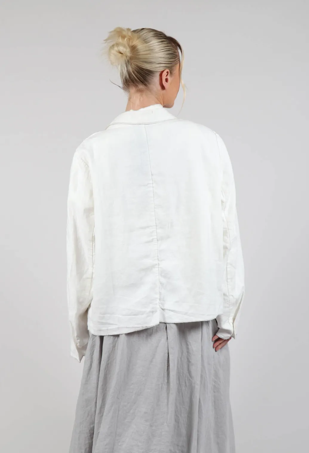 Linen Jacket in Original Cream