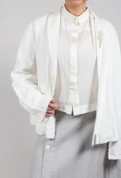 Linen Jacket in Original Cream