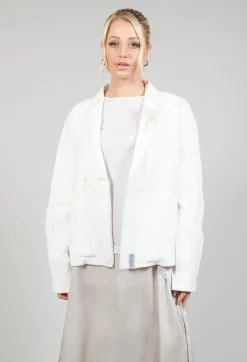 Linen Jacket in Original Cream