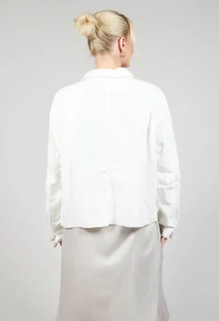 Linen Jacket in Original Cream