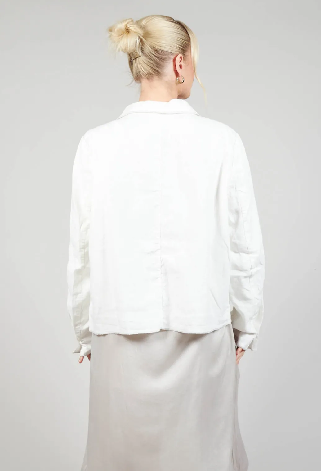 Linen Jacket in Original Cream