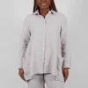 Linen Shirt in Light Grey