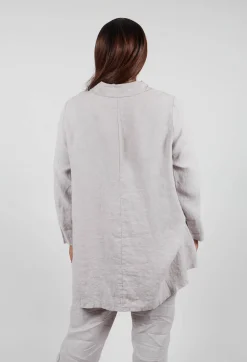 Linen Shirt in Light Grey