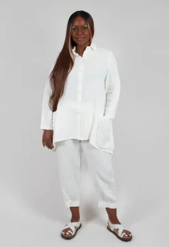 Linen Shirt in Off White
