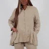 Linen Shirt in Putty