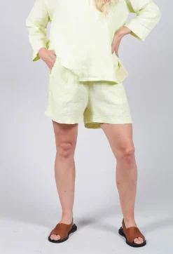 Linen Shorts in Melone