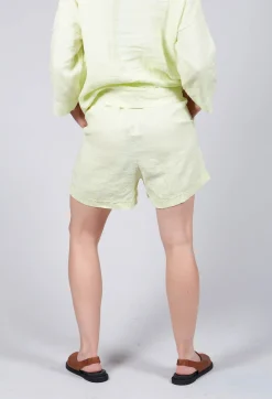 Linen Shorts in Melone