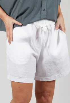 Linen Shorts in White