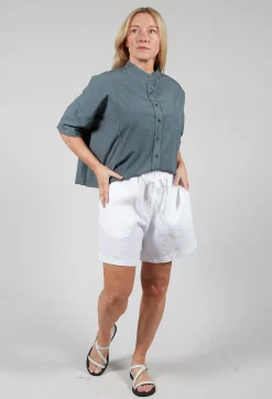 Linen Shorts in White