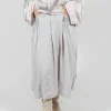 Linen Skirt in Grey