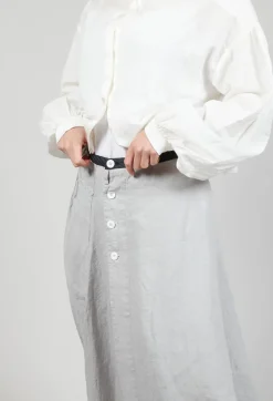 Linen Skirt in Grey