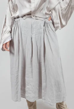 Linen Skirt in Grey