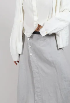Linen Skirt in Grey