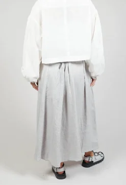 Linen Skirt in Grey