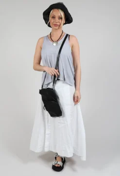 Linen Skirt in Off White