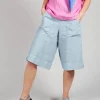 Linen Tamal Shorts in Blue