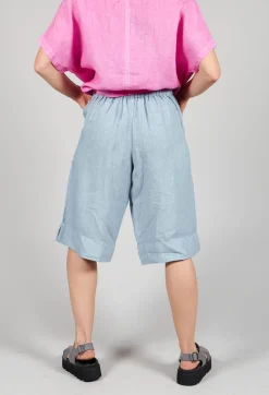Linen Tamal Shorts in Blue