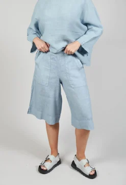 Linen Tamal Shorts in Blue