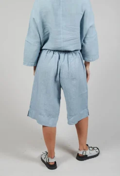 Linen Tamal Shorts in Blue