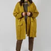 Linen Trench Coat in Original Mustard