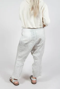 Linen Trousers in Moon Pigment